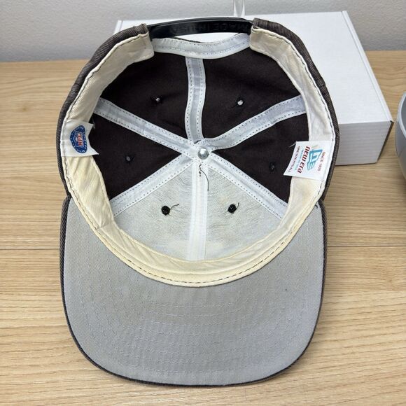 Vintage GREEN BAY PACKERS New Era SNAPBACK Hat Cap 90s Brown USA Football Thrash - Picture 8 of 11